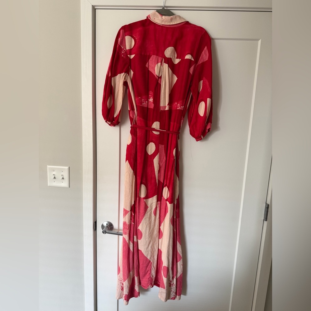 Anthropologie The Mona Linen Shirt Dress by Maeve Great Condition! - Picture 7 of 10